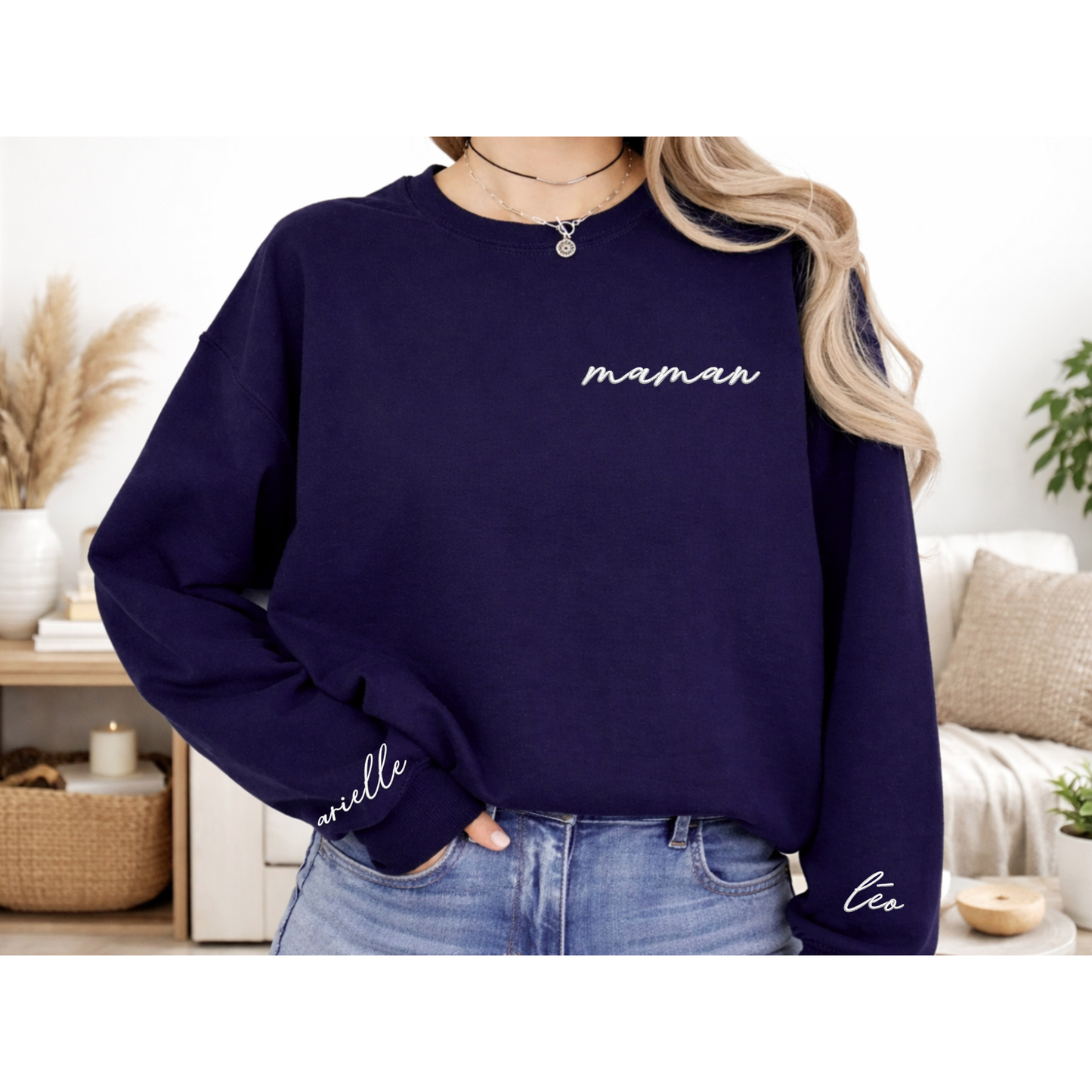 Broderie + manches